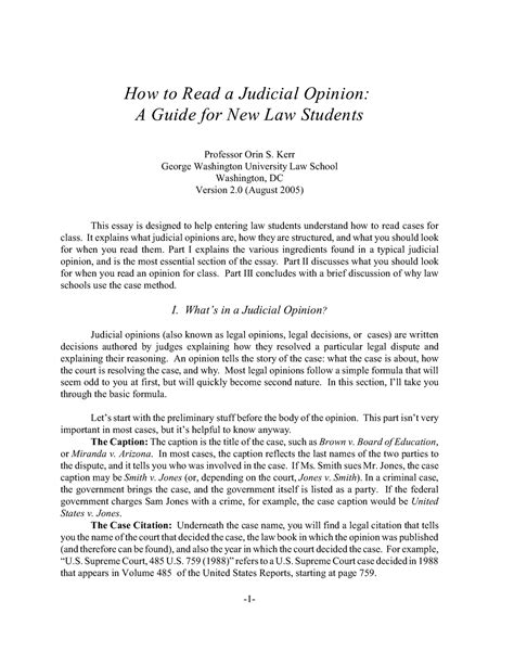 What Is Judicial Opinion